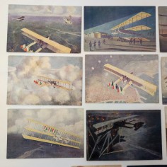Lotto di 11 cartoline Impressioni di volo del pilota Tenente Amerigo Contini 2