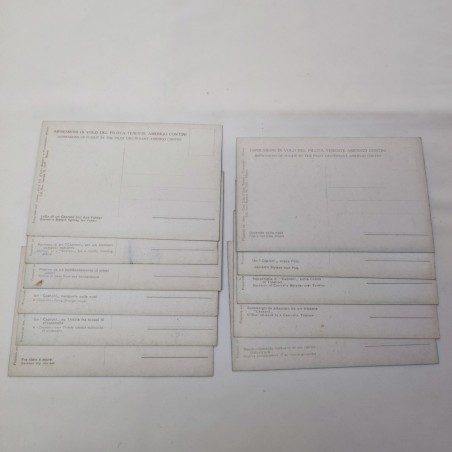Lotto di 11 cartoline Impressioni di volo del pilota Tenente Amerigo Contini