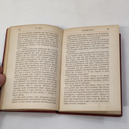 Grazzi Soncini  Il VINO Manuale Hoepli 1892 11x15 cm ottimo