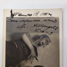 Cartolina postale con foto e autografo originale Andrea Mongelli anno 1929 2
