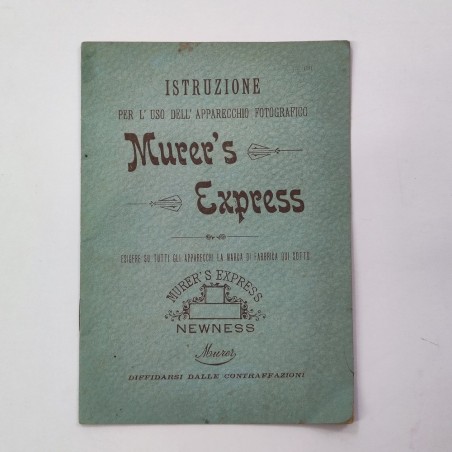 Libretto istruzioni d'uso macchina fotografica Murer's Express