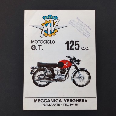 Brochure pubblicitaria Agusta  MV Motociclo G.T. 125 cc foglio singolo