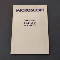 Catalogo microscopi officine Galileo Firenze 1934 XII