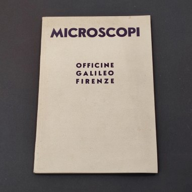 Catalogo microscopi officine Galileo Firenze 1934 XII