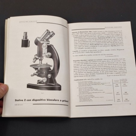 Catalogo microscopi officine Galileo Firenze 1934 XII