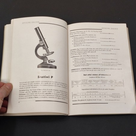Catalogo microscopi officine Galileo Firenze 1934 XII