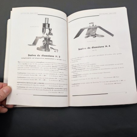 Catalogo microscopi officine Galileo Firenze 1934 XII