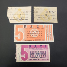 RACI 4 Buoni carburante 1934 e 1940