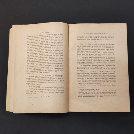 Volumetto Enrico Rivari Un Testamento Inedito del Cardano 1916