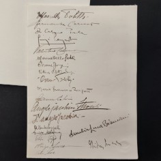 Lotto documenti pianista Pia Garagnani con autografi in originale 2
