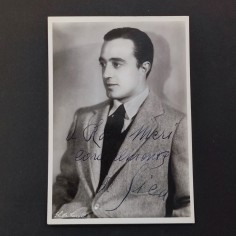 VITTORIO DE SICA cartolina promozionale con autografo in originale