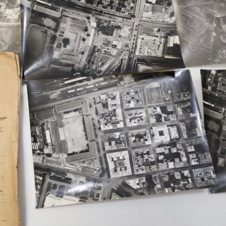 Lotto accumulo di fotografie originali aeree Regia Aeronautica anni 30