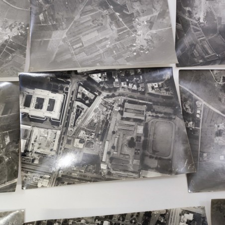 Lotto accumulo di fotografie originali aeree Regia Aeronautica anni 30