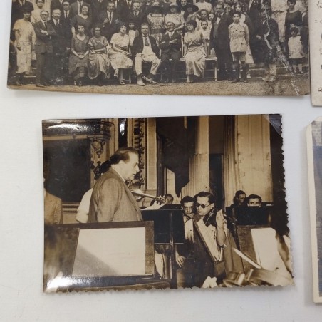 Lotto 4 cartoline e fotografie Pietro MASCAGNI anni 30/40