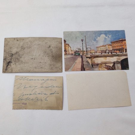 Lotto 4 cartoline e fotografie Pietro MASCAGNI anni 30/40