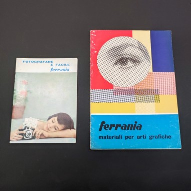 Lotto di 2 opuscoli Ferrania  perido anni 60