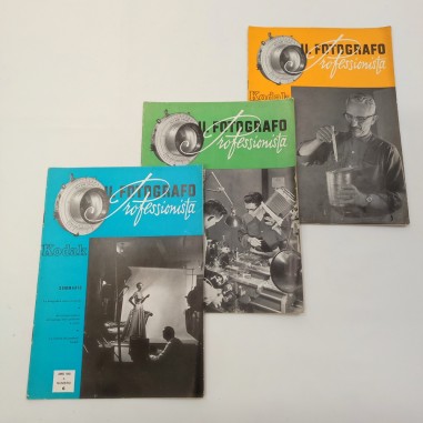 Lotto di 3 riviste Il fotografo professionista anno 1959 1960 e 1961