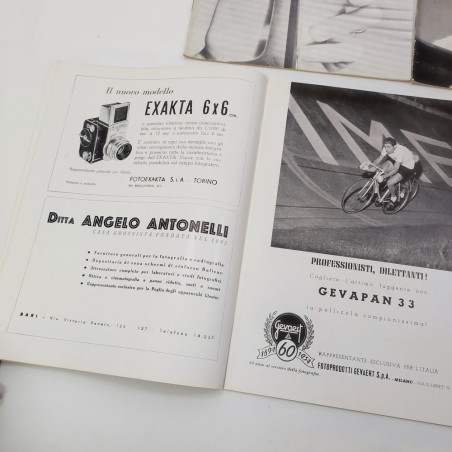 lotto di 5 riviste Il Progresso Fotografico marzo agosto 1954