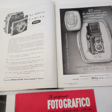 lotto di 5 riviste Il Progresso Fotografico marzo agosto 1954