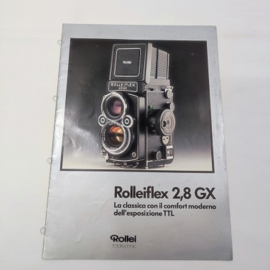 Catalogo Rolleiflex 2,8 GX anno 1989 formato 21x30 cm