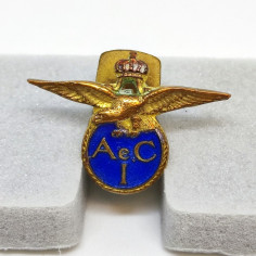 Spillino da giacca AeC I - Regio Aero Club d'Italia - Stabilimento Johnson