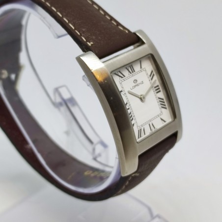 LORENZ Orologio polso donna cassa acciaio quadrata mov. Quarzo usato