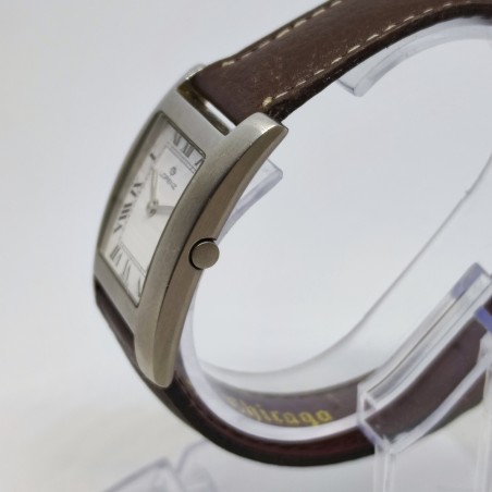 LORENZ Orologio polso donna cassa acciaio quadrata mov. Quarzo usato