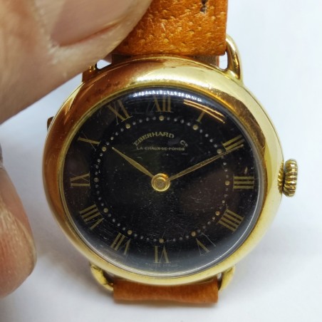 Orologio polso Eberhard laminato in oro mov. Meccanico usato