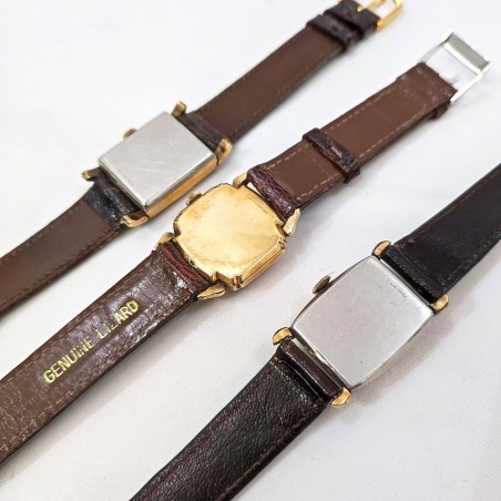 3 orologi anni 50/60 MONARCH ELGIN RIMA laminati oro usati uno da verificare