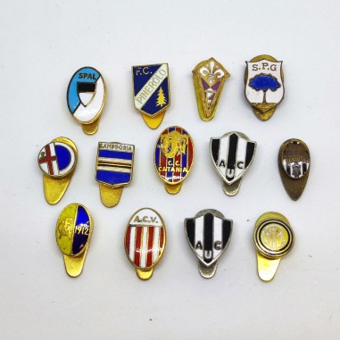 Lotto 13 pins spillini calcio squadre italiane periodo anni 80/90