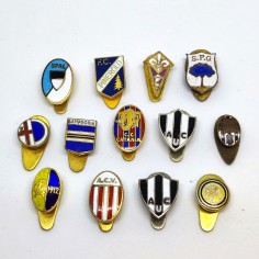 Lotto 13 pins spillini calcio squadre italiane periodo anni 80/90 2
