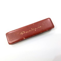 Originale scatola penna Parker in cartone marrone anni 50