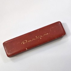 Originale scatola penna Parker in cartone marrone anni 50 2