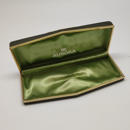 Scatola vintage per penna Aurora colore verde
