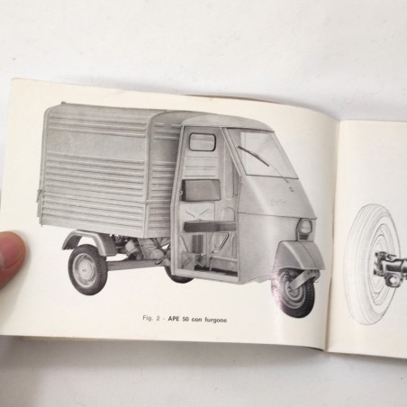 Piaggio Ape 50 e 250 Libretto uso manutenzione originale - discreto