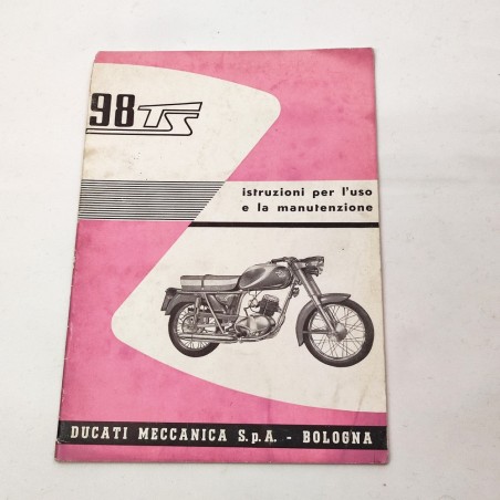 Ducati 98 TS libretto istruzioni uso manutenzione originale - buono