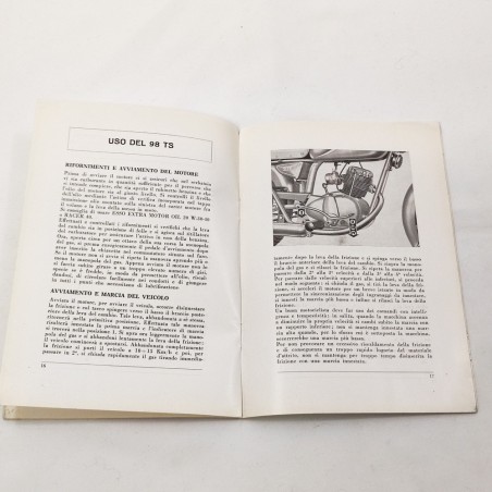 Ducati 98 TS libretto istruzioni uso manutenzione originale - buono