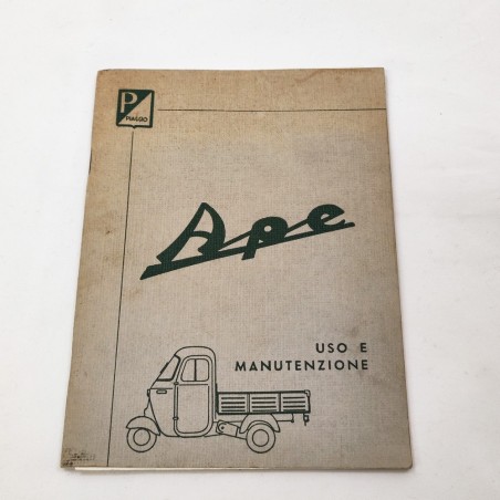 Piaggio APE libretto uso manutenzione originale - molto nuono