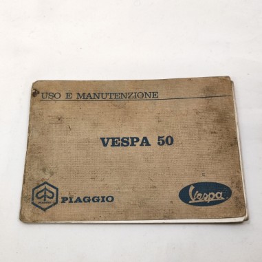 Piaggio Vespa 50 libretto uso manutenzione originale 8° ed. originale mediocre