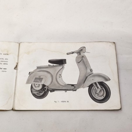 Piaggio Vespa 50 libretto uso manutenzione originale 8° ed. originale mediocre