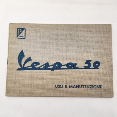 Piaggio Vespa 50 libretto uso manutenzione originale 3° ed. buono