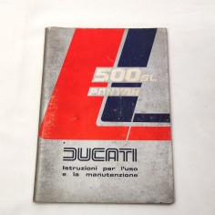 Ducati libretto uso manutenzione 500 SL Desmo Pantah 1981 Mod. 807 1° ed.