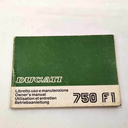 Ducati libretto uso manutenzione 4 lingue 750 F giugno 1985 buono