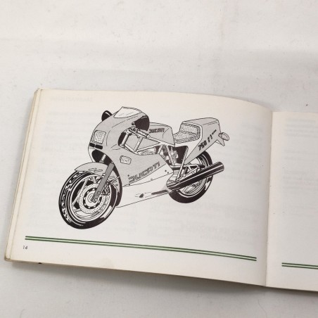 Ducati libretto uso manutenzione 4 lingue 750 F giugno 1985 buono