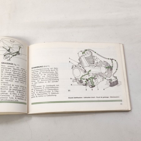Ducati libretto uso manutenzione 4 lingue 750 F giugno 1985 buono