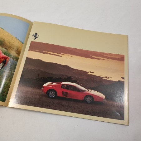 FERRARI Testarossa brochure originale N. 328/84 5M/03/89 ottima
