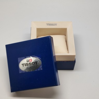 TISSOT scatola porta oroogio in cartone blu pari nuovo