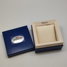 TISSOT scatola porta oroogio in cartone blu pari nuovo 2
