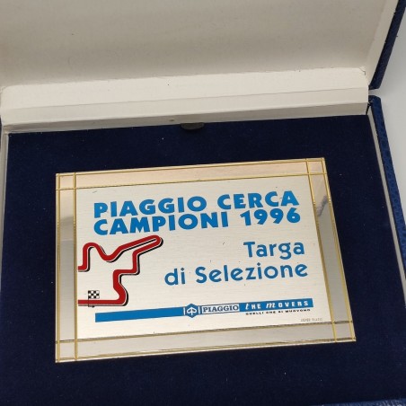 PIAGGIO Cerca campioni 1996 targa di selezione in astuccio
