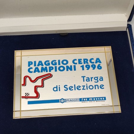 PIAGGIO Cerca campioni 1996 targa di selezione in astuccio